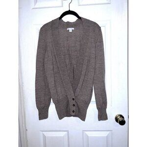GAP Womens V-Neck Button Front Lightweight Ultrasoft Wool Cardigan Sweater Sz M